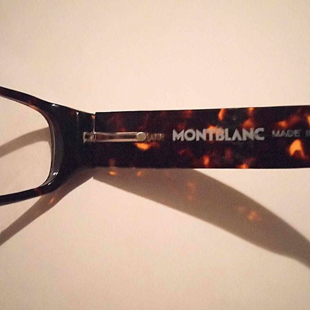 MONTBLANC MB106 303 Unisex Shinny Brown Tortoise Authentic Eyeglasses Frames - Picture 9 of 11